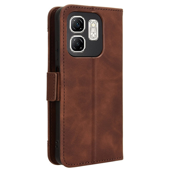 Flip case for Infinix Hot 50i 4G, Card Slot, brown