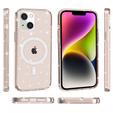 Case for iPhone 14 Plus, Glittery, for MagSafe, gold