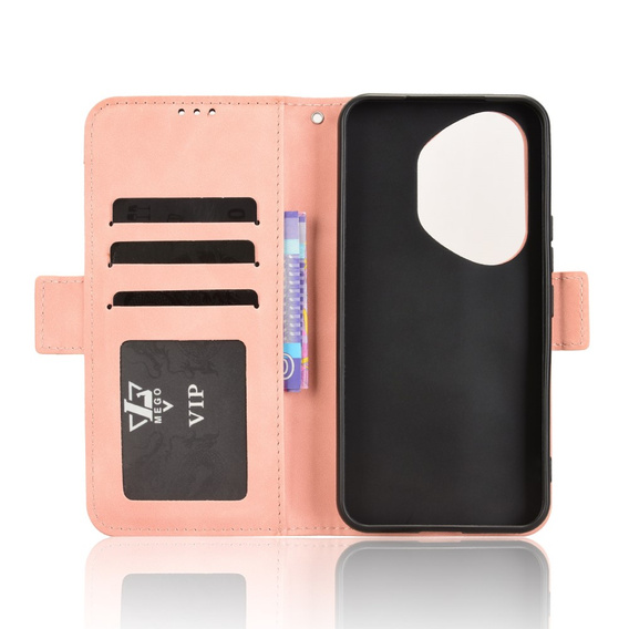 Flip case for Honor 400 Pro 5G, Card Slot, pink