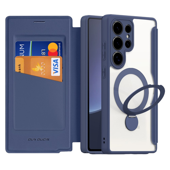Dux Ducis Case for Samsung Galaxy S25 Ultra, Skin X Pro, MagSafe, dark blue