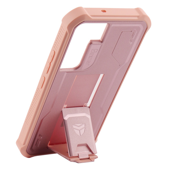 Armored case for Samsung Galaxy S22, Dexnor Full Body, pink rose gold