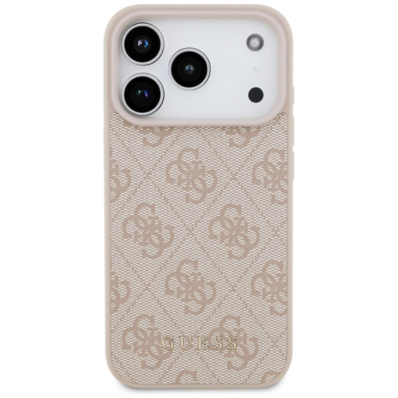 GUESS 4G Metal Gold Logo Case for iPhone 17 Pro