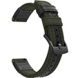 Canvas+Leather strap 20mm - Army Green