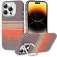 Case for iPhone 14 Pro, Frame Kickstand, for MagSafe, Sunset Grey