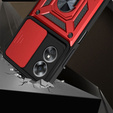 Case for Oppo A17, CamShield Slide, red