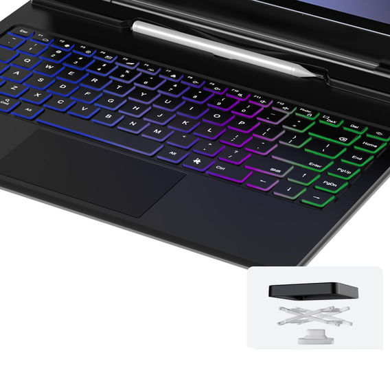 Dux Ducis Bluetooth keyboard case for Samsung Galaxy Tab S11 Ultra, black