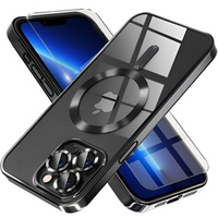 Case for iPhone 13 Pro, Electro MagSafe, black + Screen Glass