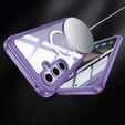 Case for Samsung Galaxy S25, Shockproof, with glass, for MagSafe, purple