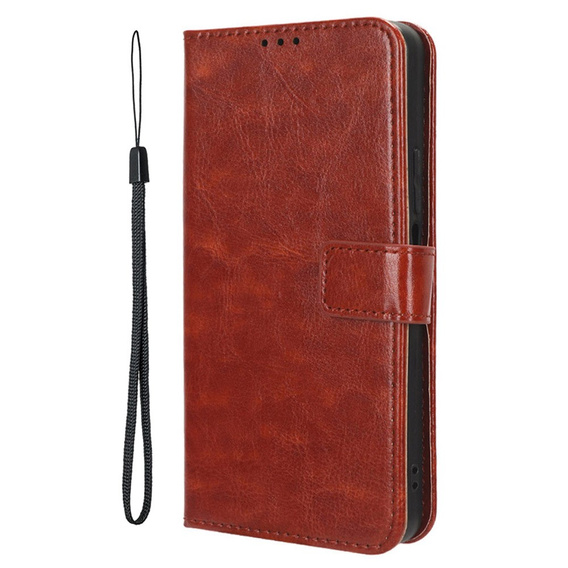 Flip case for Xiaomi 14T, Crazy Horse Wallet, brown