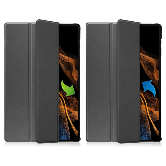 Case for Samsung Galaxy Tab S9 Ultra, Smartcase, grey