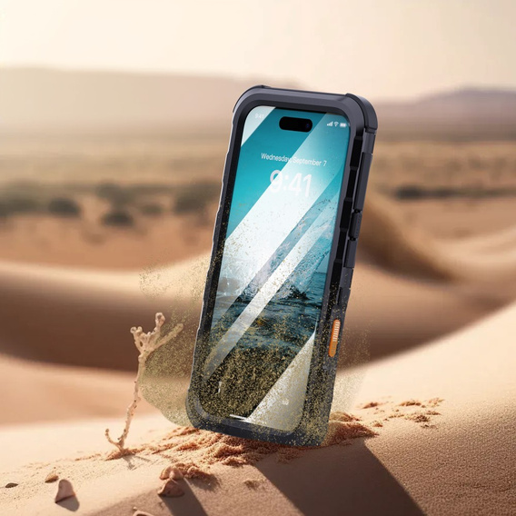 IP68 Waterproof Case for iPhone 16 Pro Max, SHELLBOX MagSafe, black