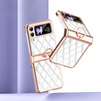 Case for Samsung Galaxy Z Flip 4 5G, Rhombus Grid