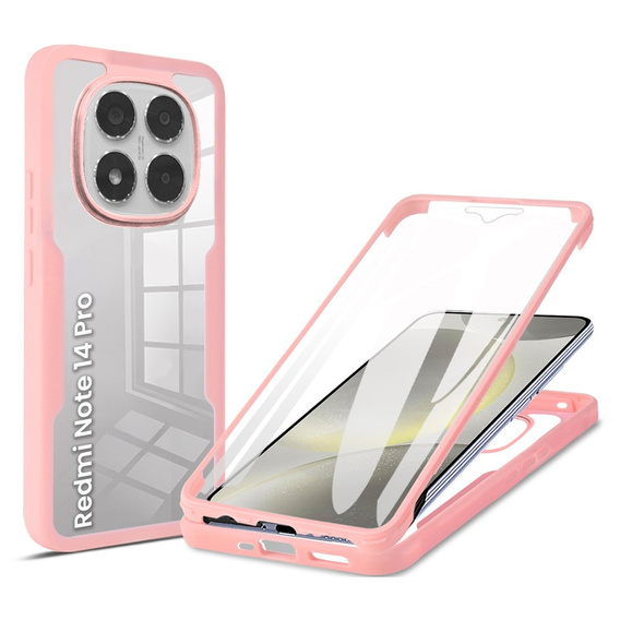 Case for Xiaomi Redmi Note 14 Pro 5G, Shockproof, with film, pink