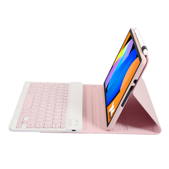 Bluetooth keyboard case for Lenovo Idea Tab 11" 2025 TB336FU TB336ZU, pink