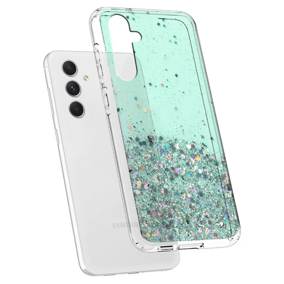 Case for Samsung Galaxy A54 5G, Glittery, green