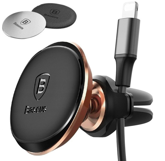 Baseus magnetic car holder for air vents – black