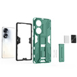 Case for Honor 70 5G, Military kickstand, green