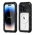 IP68 Waterproof Case for iPhone 14 Pro Max, SHELLBOX MagSafe, black