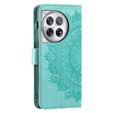 Flip case for OnePlus 12 5G, Mandala, green