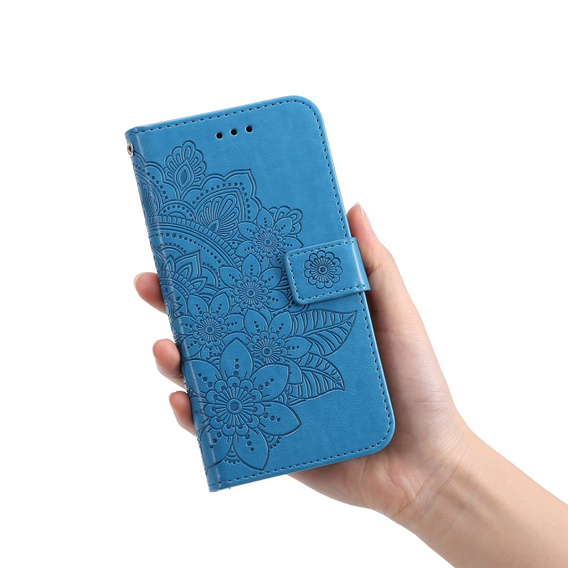 Flip case for Samsung Galaxy A33 5G, Mandala Flower, blue