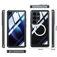 Case for Samsung Galaxy S25 Ultra, Shockproof, with glass, for MagSafe, black