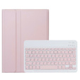 Case + keyboard Lenovo Tab P11 Gen 2, Pen Slot, pink rose gold