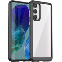 Case for Samsung Galaxy M55 5G, Fusion Hybrid, transparent / black