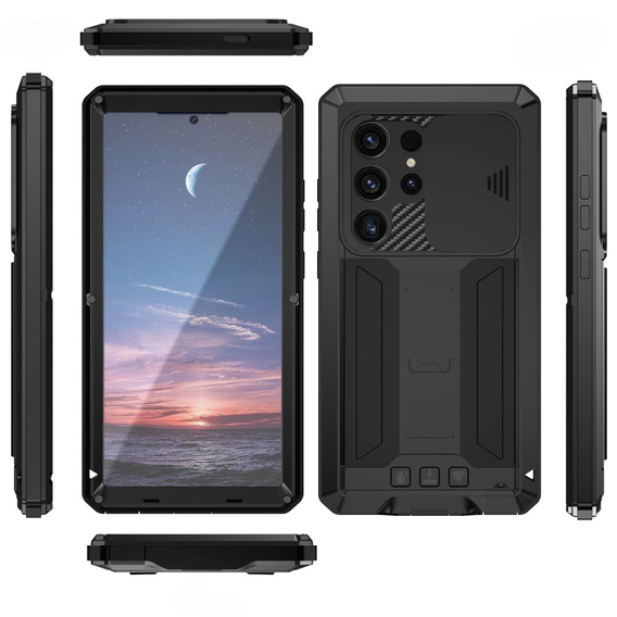 Armored case for Samsung Galaxy S25 Ultra, R-JUST, black