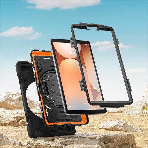 Armoured case with stand and shoulder strap for Samsung Galaxy Tab A11