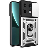 Case for Xiaomi Redmi Note 13 Pro 5G, CamShield Slide, silver