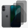 2x Tempered Privatization Glass for iPhone 16, ERBORD Anti-Spy
