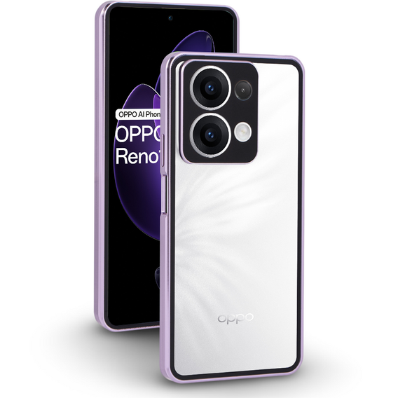 Case for Oppo Reno 13, Magnetic Dual Glass, pink