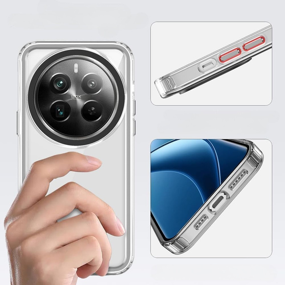 Case for Realme 12 Pro 5G / 12 Pro+ 5G, Fusion Hybrid, transparent