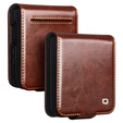 Brown leather wallet case for Samsung Galaxy Z Flip7