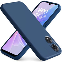 Case for Oppo A78 5G, Silicone Lite, dark blue