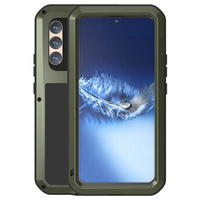 Love Mei Case for Samsung Galaxy S22+ Plus, armored with glass, green