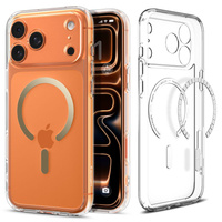 Spigen case for iPhone 17 Pro, Ultra Hybrid MagSafe, Clear / Gold