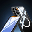 Case for Samsung Galaxy S25 Edge, Shockproof, with glass, for MagSafe, black