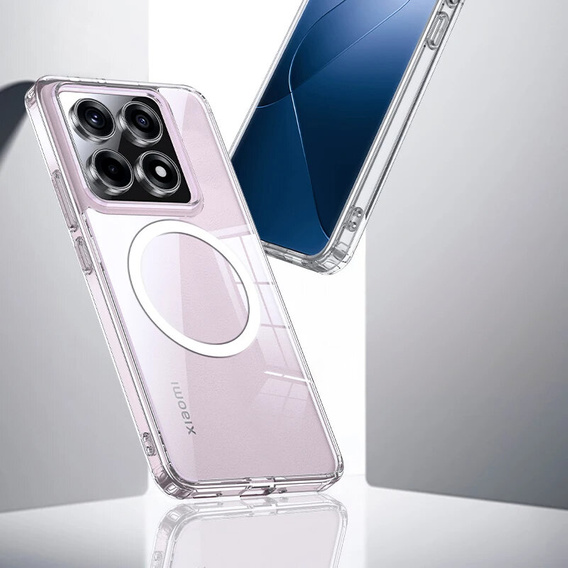 Case for Xiaomi 14T, Fusion Hybrid, for MagSafe, transparent
