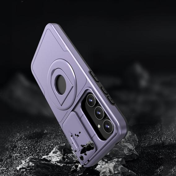 Case for Samsung Galaxy S23 FE, Military Magnet, for MagSafe, purple
