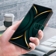 Flip case for Xiaomi Redmi Note 12 4G, Wallet, green / gold