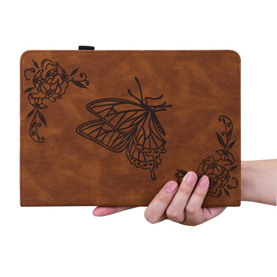 Case for Lenovo Tab M11, Butterfly, brown