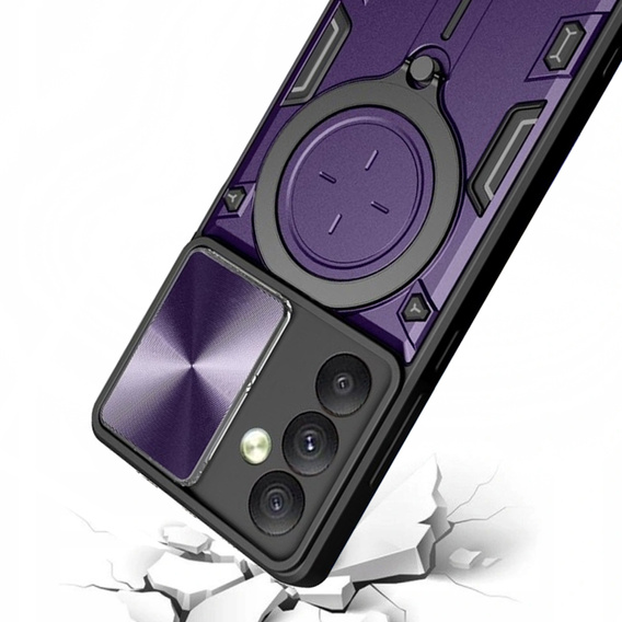 Armor case for Samsung Galaxy A54 5G, CamShield Slide, purple