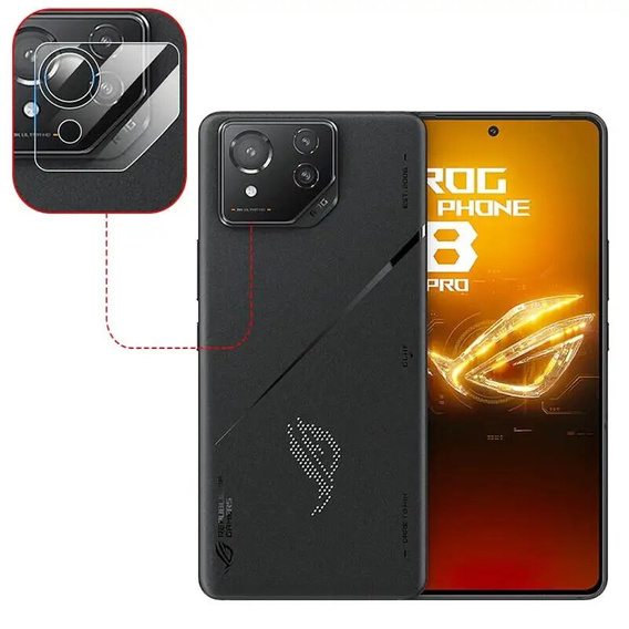 Tempered Camera Glass for ASUS ROG Phone 8 Pro, transparent