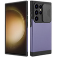 Case for Samsung Galaxy S24 Ultra, ERBORD MagProtect Slide Camera, purple