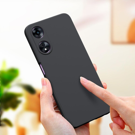 Case for Oppo A38 4G / Oppo A18 4G, Silicone Lite, black