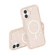 Case for iPhone 17, for MagSafe, glitter, translucent gold