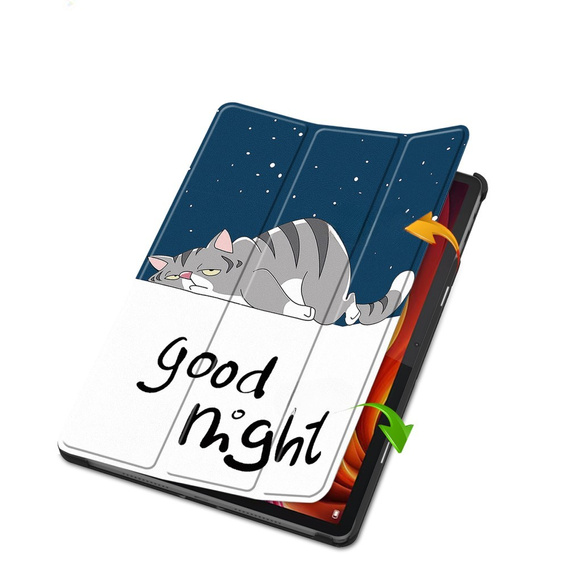 Case for Lenovo Tab K11 Plus, Smartcase, cat