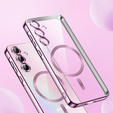 Case for Samsung Galaxy A35 5G, Electro MagSafe, pink + Screen Glass