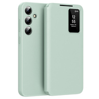 Flip case for Samsung Galaxy A55 5G, Smart View Wallet, green